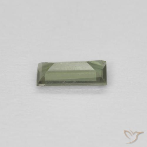 Kornerupine Gemstone in 5.1 x 2.6 mm Size for Sale, Kornerupine Stone in Deep Green Color