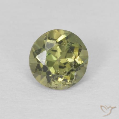 3,6mm Cornerupina verde taglio rotondo dallo Sri Lanka, peso di 0,19 ct, pietra preziosa naturale non trattati in purezza VS, 1 pezzo Cornerupina Sfaccettatura rotonda - Colore: Verde giallastro, durezza Mohs di 6,5 - 7 adatto per gioielli da indossare ogni giorno , Photo A