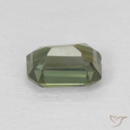 Kornerupine Gemstone in 4.2 x 3 mm Size for Sale, Kornerupine Stone in Earth Green Color