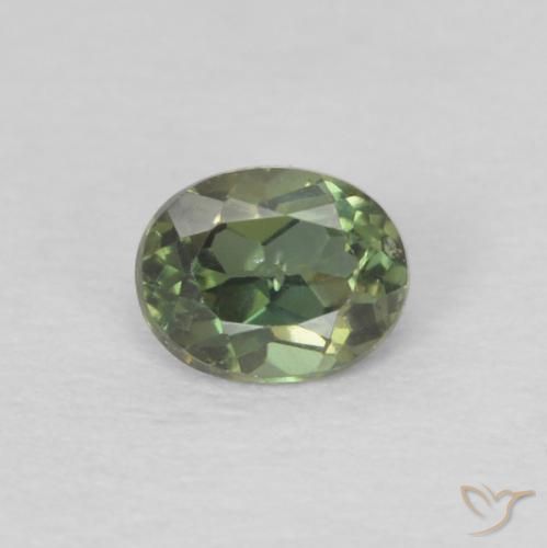 0.17ct Natural Light Forest Green Kornerupine, Oval, VS