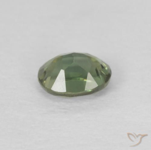 Kornerupine Gemstone in 3.6 x 2.8 mm Size for Sale, Kornerupine Stone in Light Forest Green Color