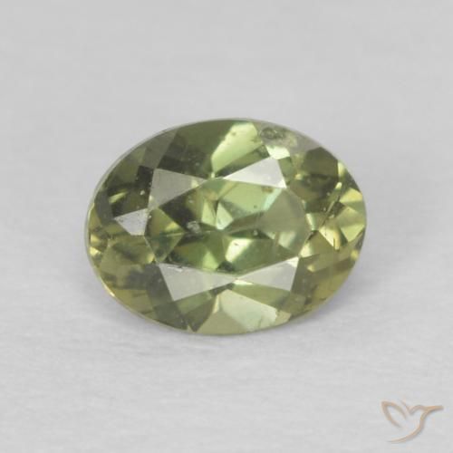 0.25ct Natural Light Green Kornerupine, Oval, VS