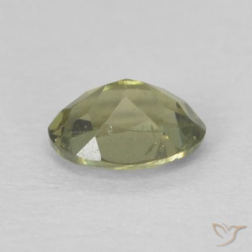 Kornerupine Gemstone in 4.5 x 3.4 mm Size for Sale, Kornerupine Stone in Light Green Color