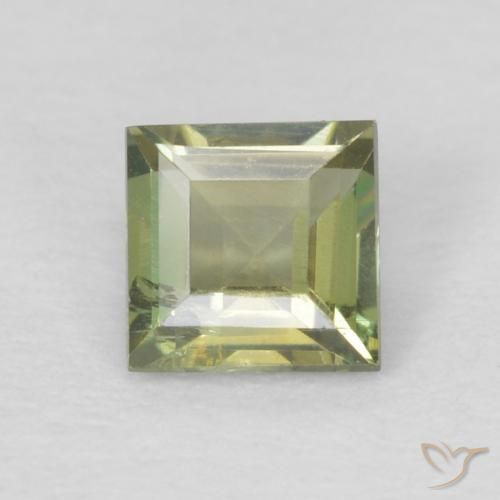 0.25ct Natural Light Forest Green Kornerupine, Square, VS