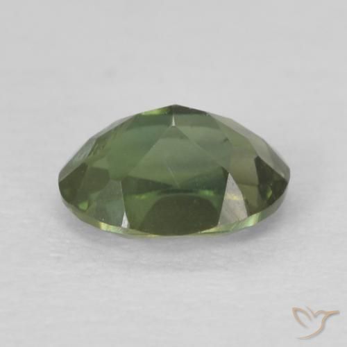 Kornerupine Gemstone in 4.8 x 3.8 mm Size for Sale, Kornerupine Stone in Forest Green Color
