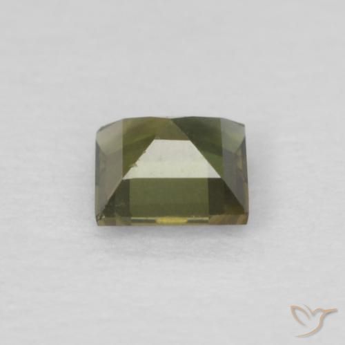 Kornerupine Gemstone in 3.2 x 3.2 mm Size for Sale, Kornerupine Stone in Deep Green Color