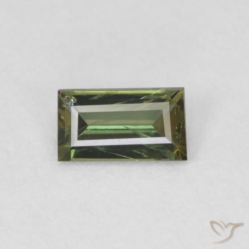 0.4 ct Baguette Cut Kornerupine, 5.9 x 3.3 mm From Sri Lanka, Photo A