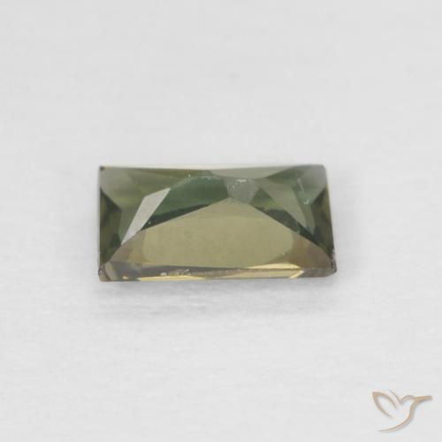 Kornerupine Gemstone in 5 x 3.3 mm Size for Sale, Kornerupine Stone in Brownish Green Color