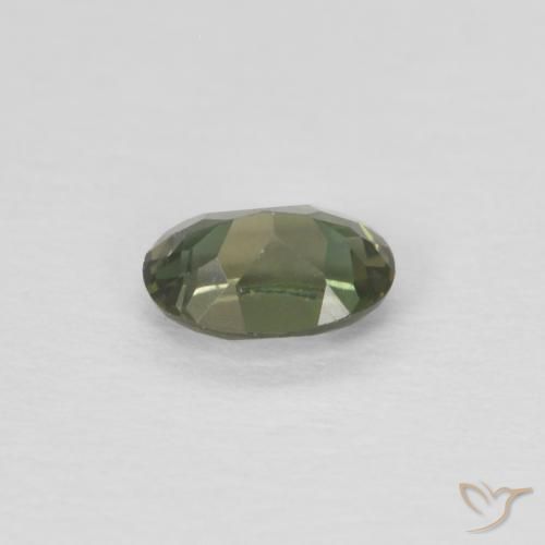Kornerupine Gemstone in 4.4 x 3.2 mm Size for Sale, Kornerupine Stone in Forest Green Color