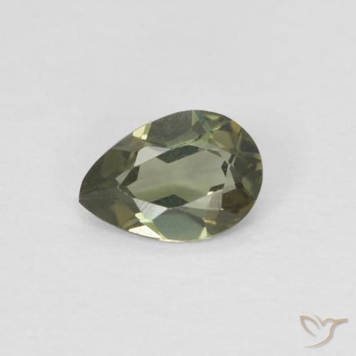 Cornerupina verde taglio pera da 0,23 ct dallo Sri Lanka, dimensione 5 x 3,5mm, pietra preziosa naturale non trattati , purezza VVS-VS, Cornerupina Sfaccettatura a pera da 1 pz, durezza Mohs di 6,5 - 7 adatto per gioielli da indossare ogni giorno, Photo A