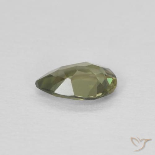 Kornerupine Gemstone in 5 x 3.5 mm Size for Sale, Kornerupine Stone in Medium Green Color