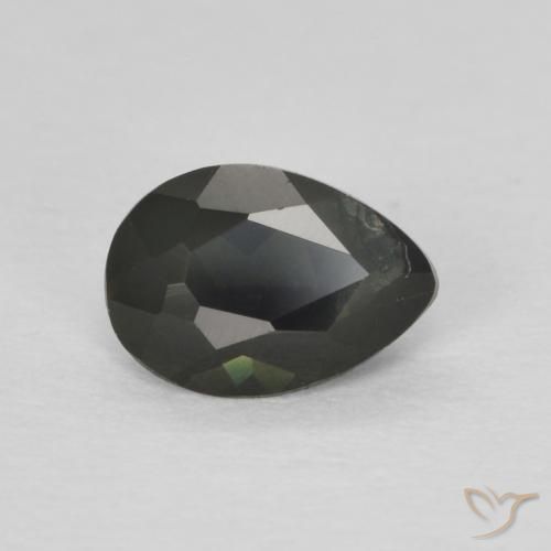 0.42 ct Green Kornerupine Stone, Natural Kornerupine in Pear Facet Shape for Sale