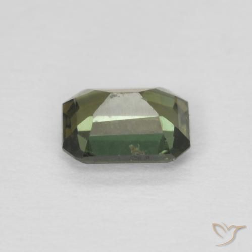 Kornerupine Gemstone in 4.8 x 3.8 mm Size for Sale, Kornerupine Stone in Brownish Green Color