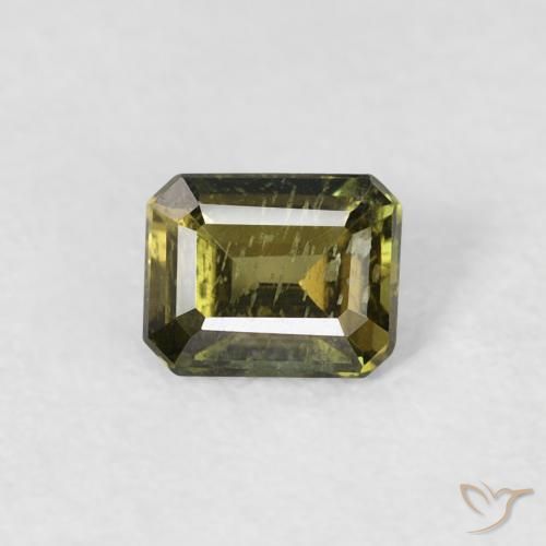 0.39ct Natural Light Green Kornerupine, Emerald Cut, VS-SI