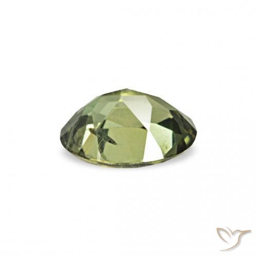 Kornerupine Gemstones in 4.2 x 3.2 mm Size for Sale, Kornerupine Stones in Warm Forest Green Color