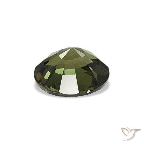 Kornerupine Gemstone in 5.5 mm (calibrated) Size for Sale, Kornerupine Stone in Deep Green Color
