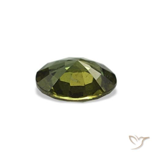 Kornerupine Gemstone in 4.8 mm Size for Sale, Kornerupine Stone in Medium Dark-Green Color