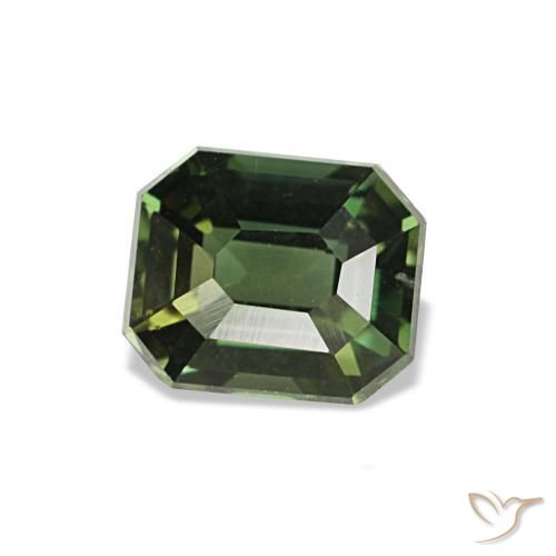 0.47 ct Green Kornerupine Stone, Natural Kornerupine in Octagon Step Cut Shape for Sale