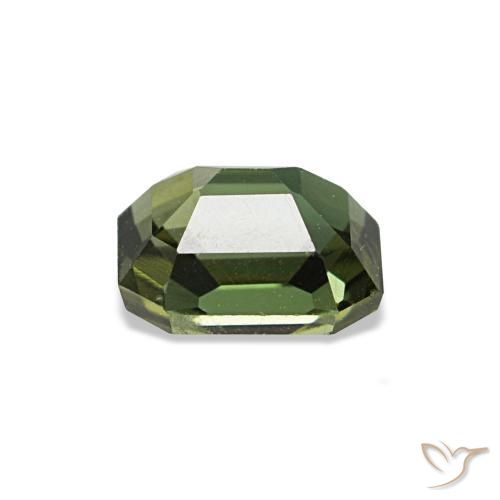 Kornerupine Gemstone in 4.7 x 4 mm Size for Sale, Kornerupine Stone in Earthy Green Color