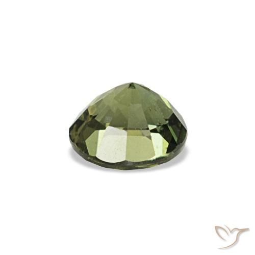 Kornerupine Gemstone in 4.2 mm Size for Sale, Kornerupine Stone in Seaweed Green Color