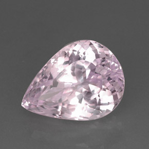 18.85 ct Pink Kunzite Stone, Natural Kunzite in Pear Facet Shape for Sale