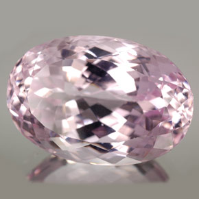 32.28 ct Pink Kunzite Stone, Natural Kunzite in Oval Facet Shape for Sale