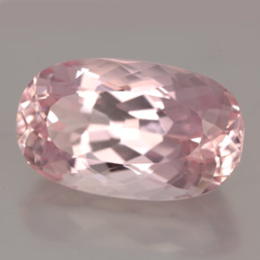 14.83 ct Pink Kunzite Stone, Natural Kunzite in Oval Facet Shape for Sale