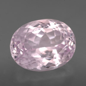 7.53 ct Pink Kunzite Gemstone, Kunzite Gem in Oval Facet Shape for Sale.