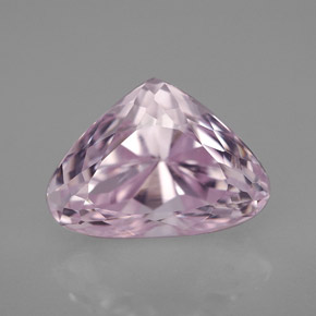 6.92 ct Pink Kunzite Gemstone, Kunzite Gem in Trillion Facet Shape for Sale.