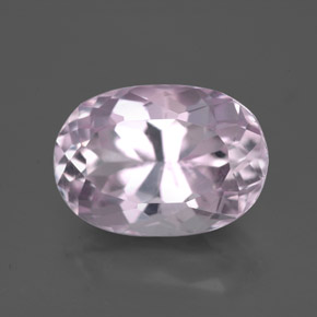 6.89 ct Pink Kunzite Stone, Natural Kunzite in Oval Facet Shape for Sale