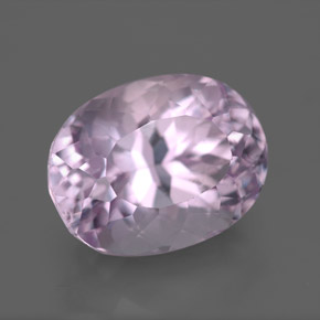 8.65 ct Pink Kunzite Gemstone, Kunzite Gem in Oval Facet Shape for Sale.