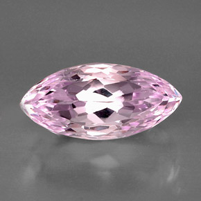 13.87 ct Pink Kunzite Gemstone, Kunzite Gem in Marquise Facet Shape for Sale.
