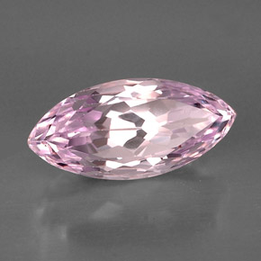 13.87 ct Pink Kunzite Stone, Natural Kunzite in Marquise Facet Shape for Sale