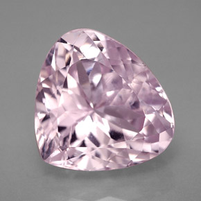 12.07 ct Pink Kunzite Gemstone, Kunzite Gem in Pear Facet Shape for Sale.