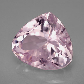12.07 ct Pink Kunzite Stone, Natural Kunzite in Pear Facet Shape for Sale