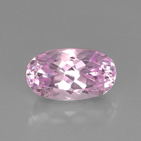 9.10 ct Pink Kunzite Gemstone, Kunzite Gem in Oval Facet Shape for Sale.