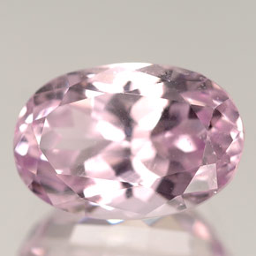 7.49 ct Pink Kunzite Stone, Natural Kunzite in Oval Facet Shape for Sale