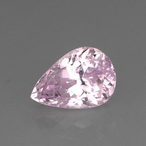 11.06 ct Pink Kunzite Gemstone, Kunzite Gem in Pear Facet Shape for Sale.