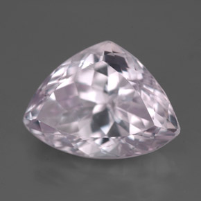 8.02 ct Pink Kunzite Stone, Natural Kunzite in Trillion Facet Shape for Sale