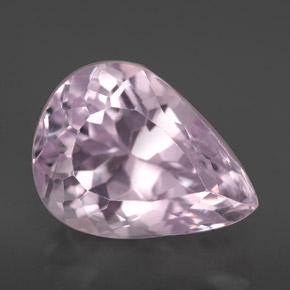 8.08 ct Pink Kunzite Gemstone, Kunzite Gem in Pear Facet Shape for Sale.