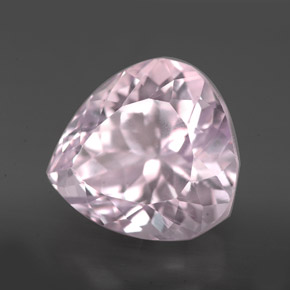 9.71 ct Pink Kunzite Stone, Natural Kunzite in Pear Facet Shape for Sale