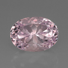 10.83 ct Pink Kunzite Gemstone, Kunzite Gem in Oval Facet Shape for Sale.