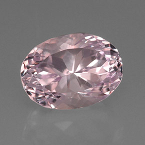 10.83 ct Pink Kunzite Stone, Natural Kunzite in Oval Facet Shape for Sale