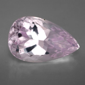 11.22 ct Pink Kunzite Gemstone, Kunzite Gem in Pear Facet Shape for Sale.