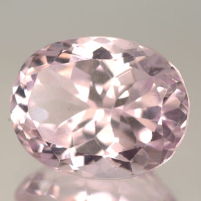 10.19 ct Pink Kunzite Stone, Natural Kunzite in Oval Facet Shape for Sale