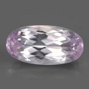 10.93 ct Pink Kunzite Gemstone, Kunzite Gem in Oval Facet Shape for Sale.