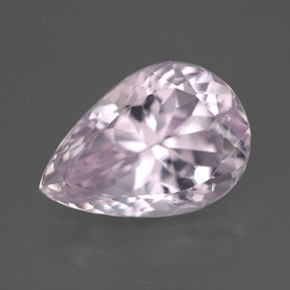 8.16 ct Pink Kunzite Gemstone, Kunzite Gem in Pear Facet Shape for Sale.