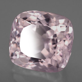 9.45 ct Pink Kunzite Stone, Natural Kunzite in Cushion-Cut Shape for Sale