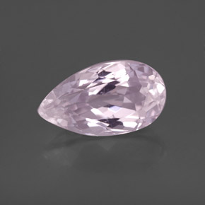 3.55 ct Pink Kunzite Gemstone, Kunzite Gem in Pear Facet Shape for Sale.