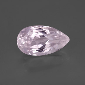3.55 ct Pink Kunzite Stone, Natural Kunzite in Pear Facet Shape for Sale